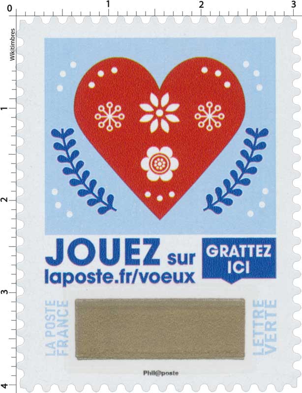 2018 Jouer sur laposte.fr/voeux - Gratter ici