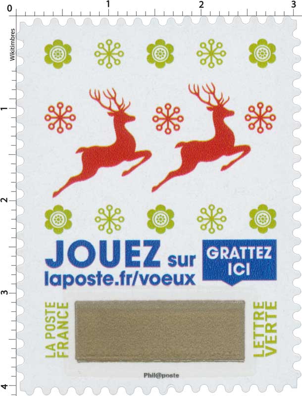 2018 Jouer sur laposte.fr/voeux - Gratter ici