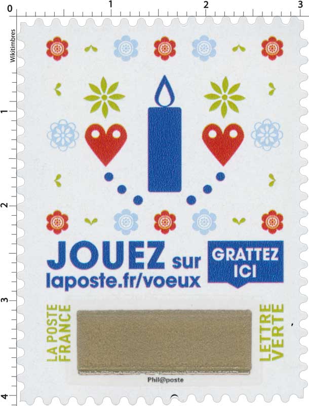 2018 Jouer sur laposte.fr/voeux - Gratter ici