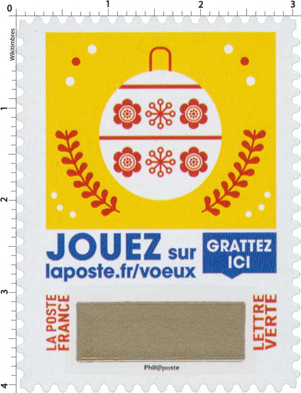 2018 Jouer sur laposte.fr/voeux - Gratter ici