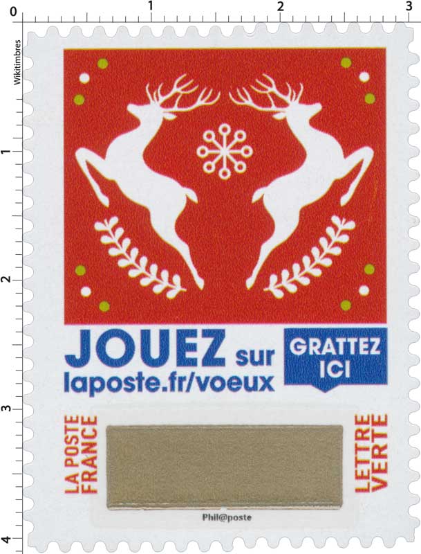 2018 Jouer sur laposte.fr/voeux - Gratter ici