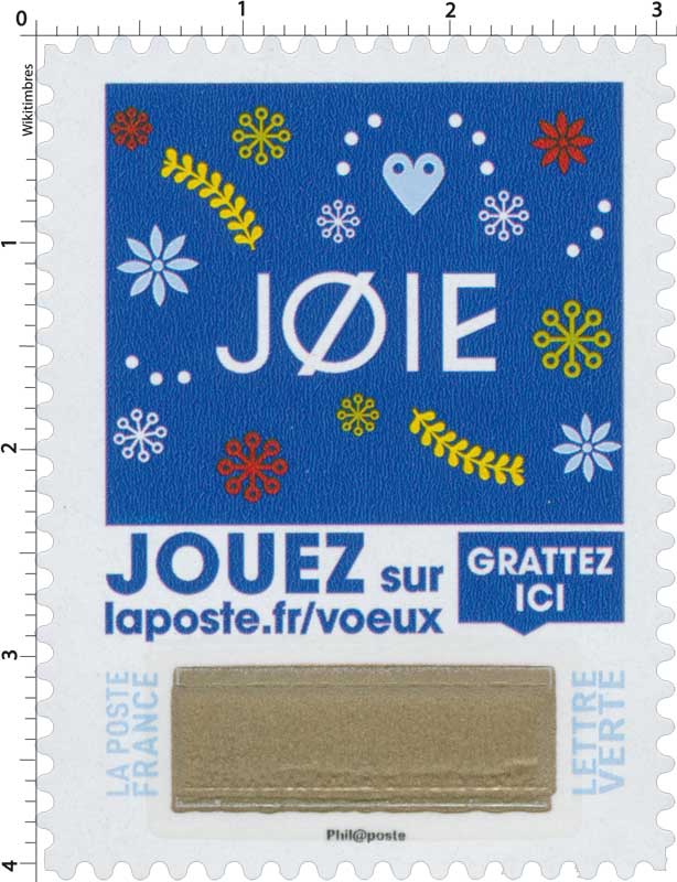 2018 Joie - Jouer sur laposte.fr/voeux - Gratter ici