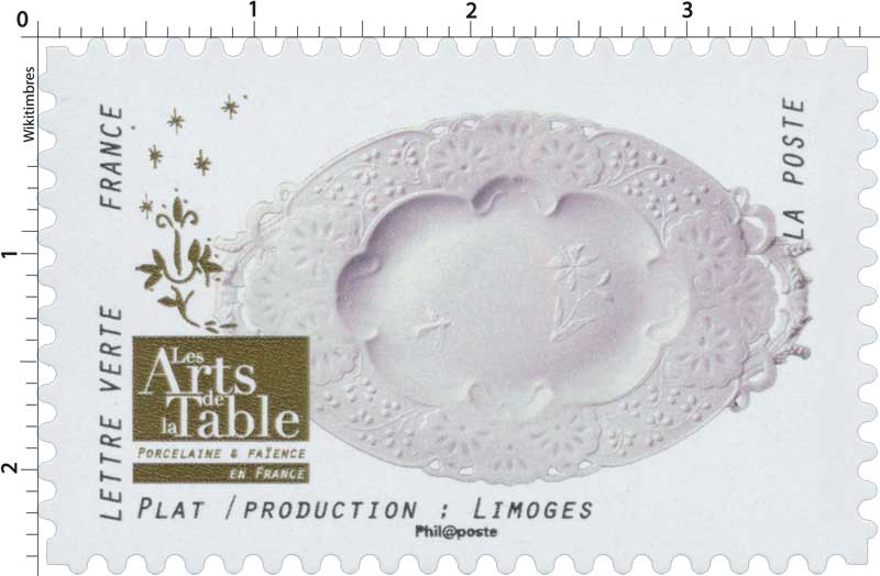 2018 Les Arts de la Table -  Porcelaine & Faïence - En France - Plat / Production : Limoges