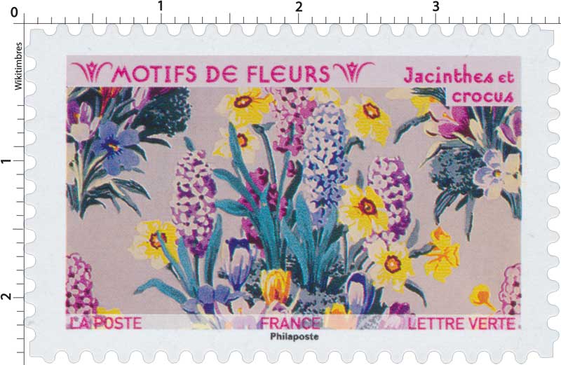 2021 Motifs de fleurs - Jacinthes et crocus