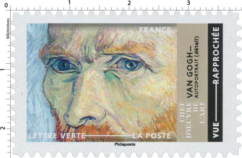 2022 CHEFS-D’OEUVRE DE L’ART - Van Gogh Autoportrait (détail)