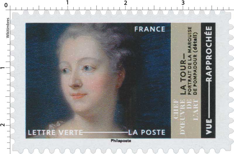 2022 CHEFS-D’OEUVRE DE L’ART - Quentin De La Tour Portrait de la Marquise de Pompadour (détail)