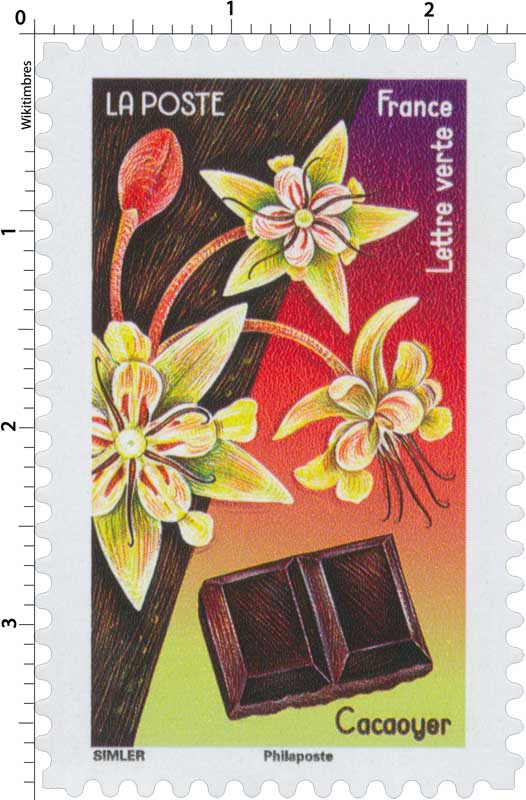 Carnet de 12 timbres - Fleurs et douceurs - Lettre Verte - La Poste