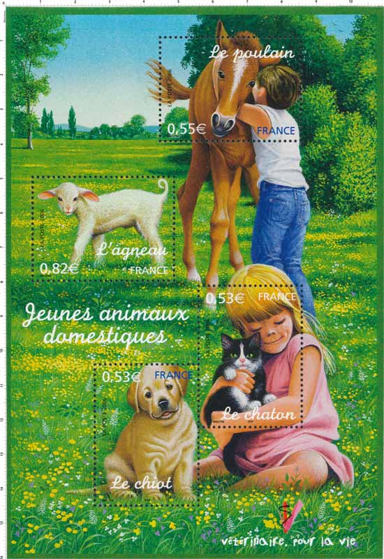 Timbre 2006 Jeunes Animaux Domestiques Wikitimbres