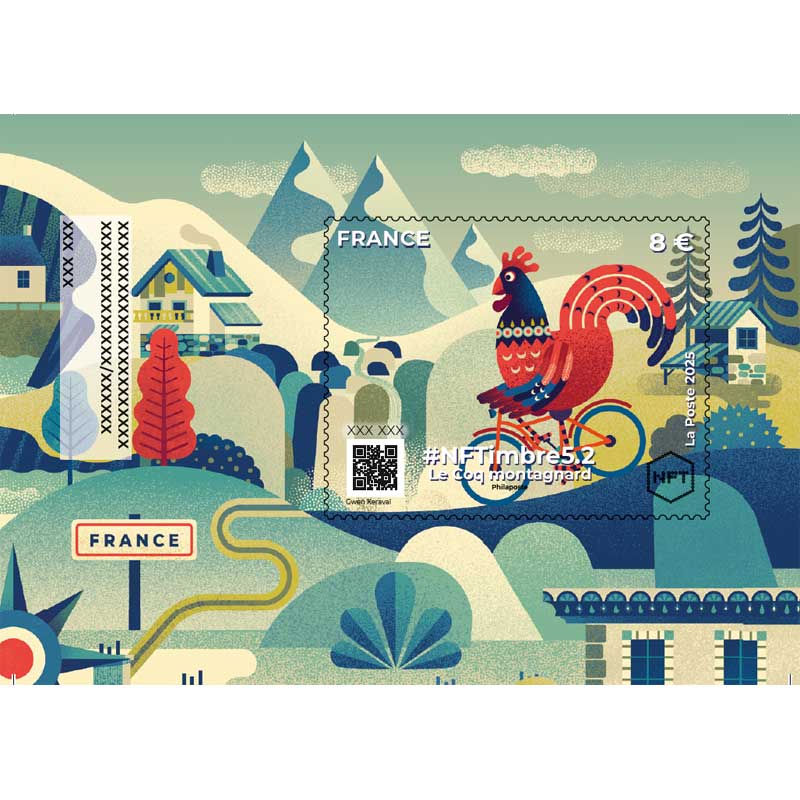 2025 #NFTimbre5.2 - Le coq montagnard