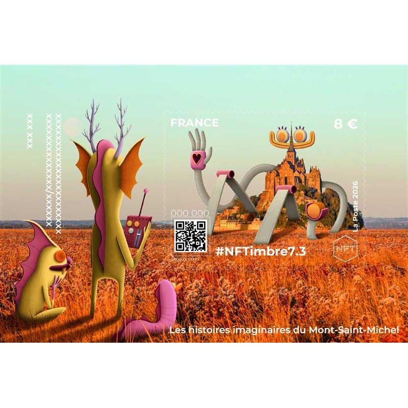 2026 #NFTimbre7.3– Les histoires imaginaires du Mont-Saint-Michel