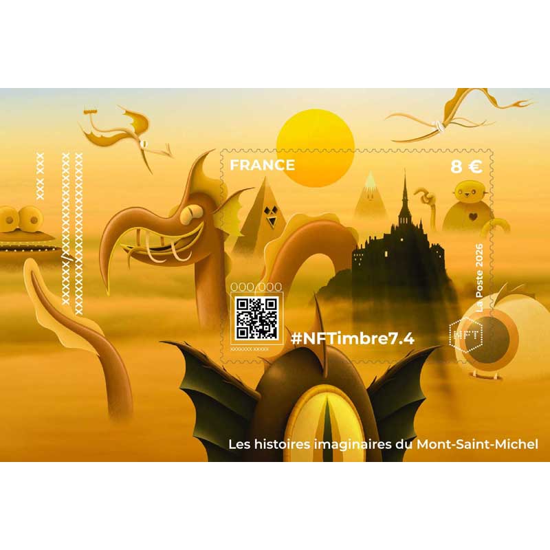 2026 #NFTimbre7.4– Les histoires imaginaires du Mont-Saint-Michel