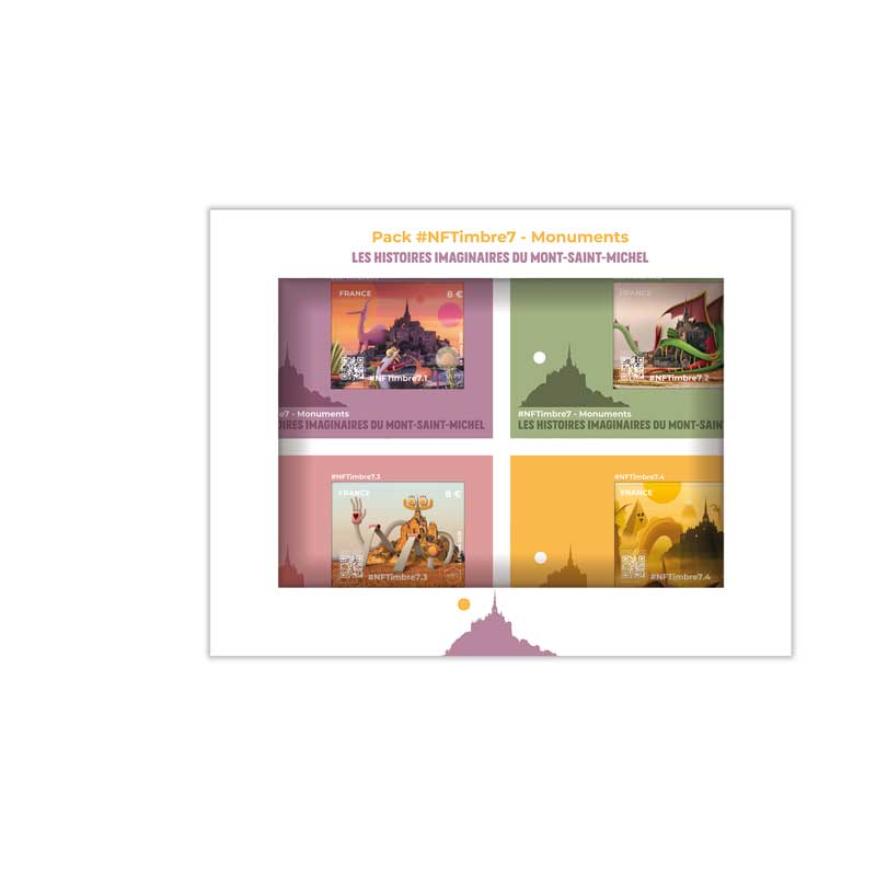 2026 Pack #NFTimbre7 Monuments – Les histoires imaginaires du Mont-Saint-Michel