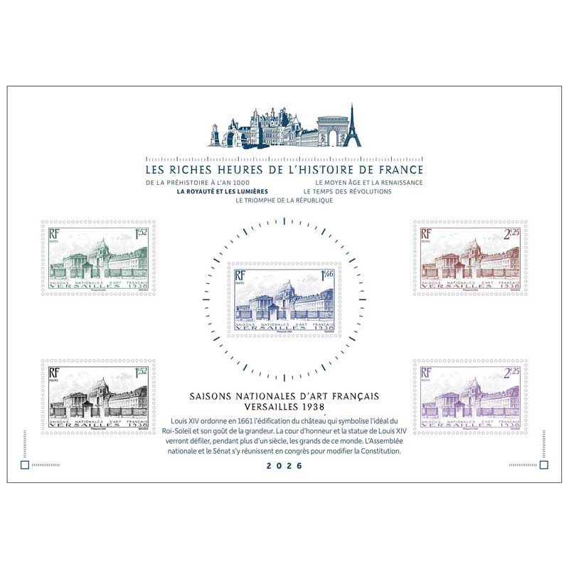2026 LES RICHES HEURES DE L’HISTOIRE DE FRANCE LA ROYAUTÉ ET LES LUMIÈRES - Saisons nationales d’art français, Versailles 1938