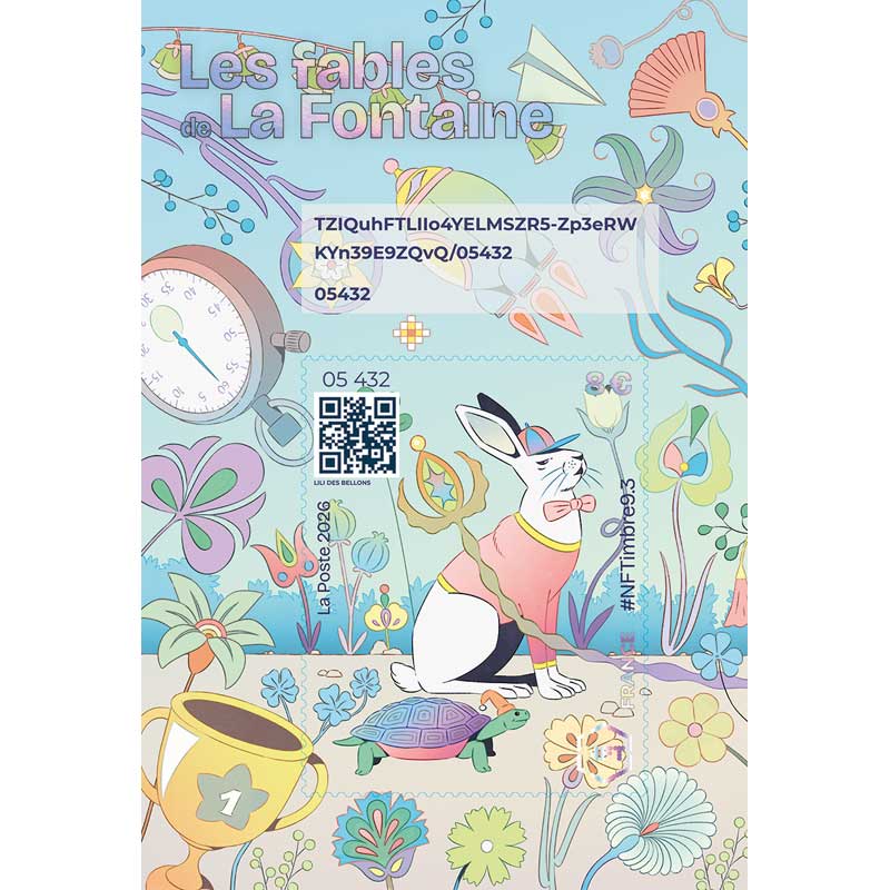 2026 #NFTimbre9.3 – Le Lièvre et la Tortue
