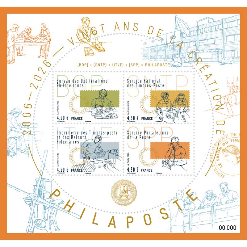 2026 20 ANS DE LA CRÉATION DE PHILAPOSTE 2006 - 2026