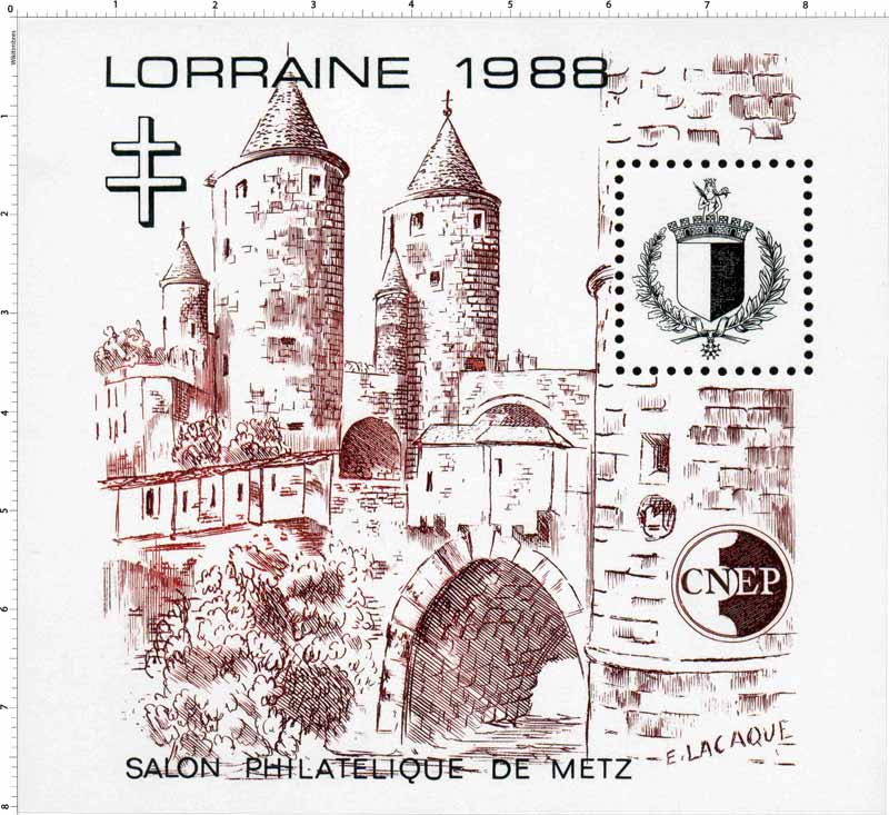 1988 Lorraine Salon philatélique de Metz CNEP