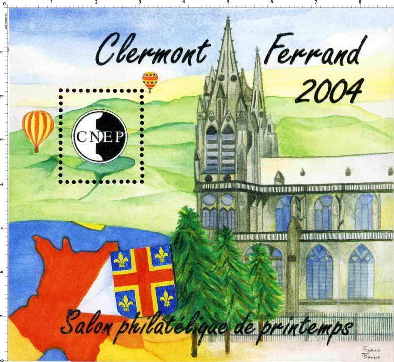 2004 Salon philatélique de printemps Clermont-Ferrand CNEP