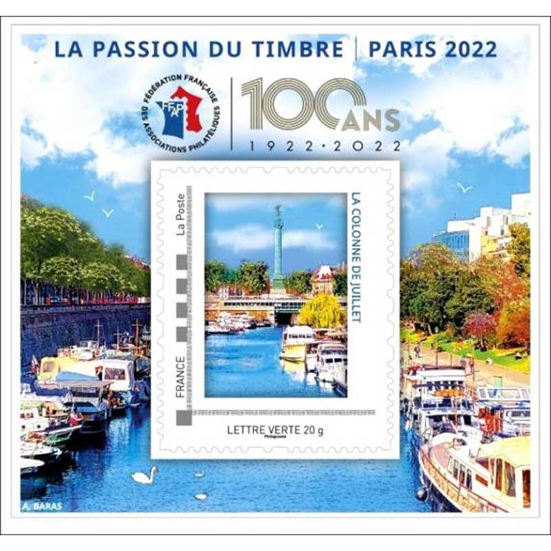 2020 La Passion du Timbre - 100 ans (1922-2022) - Paris 2022