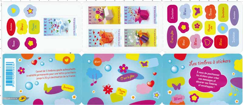 Les timbres à stickers