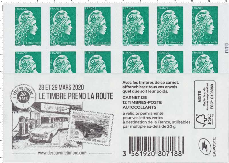 2019 28 et 29 mars 2020 Le timbre prend la route
