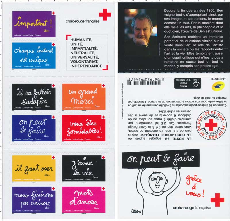 La Poste - Acheter un carnet de timbres Croix-Rouge