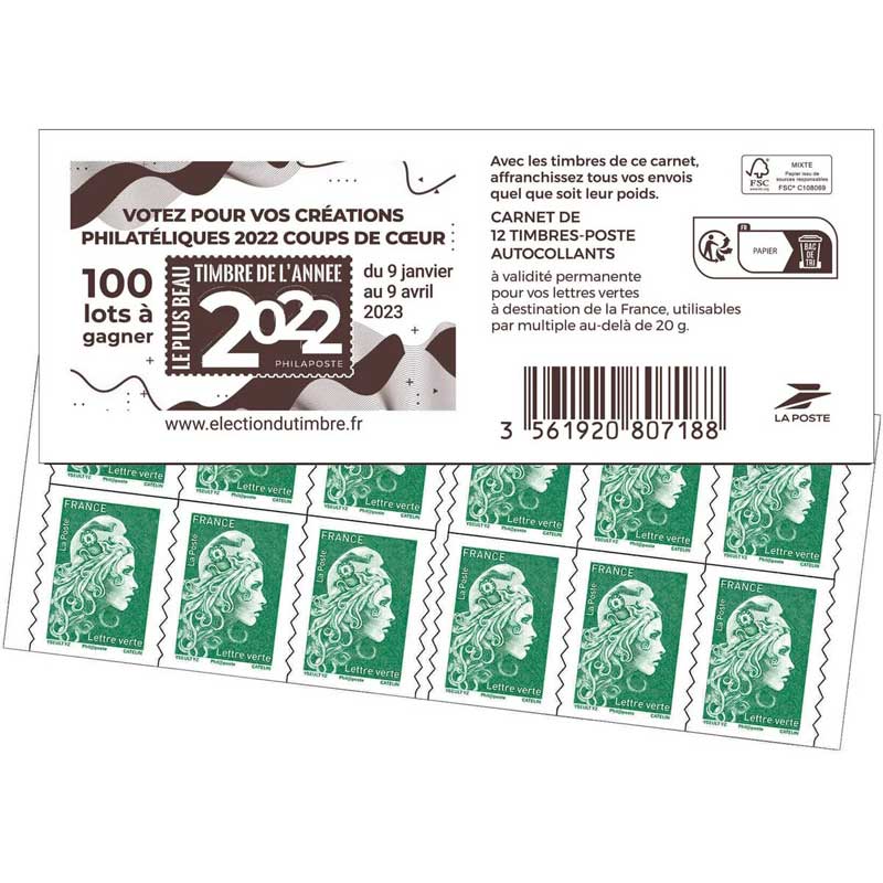 2023 Election Le plus beau timbre de l'année 2022