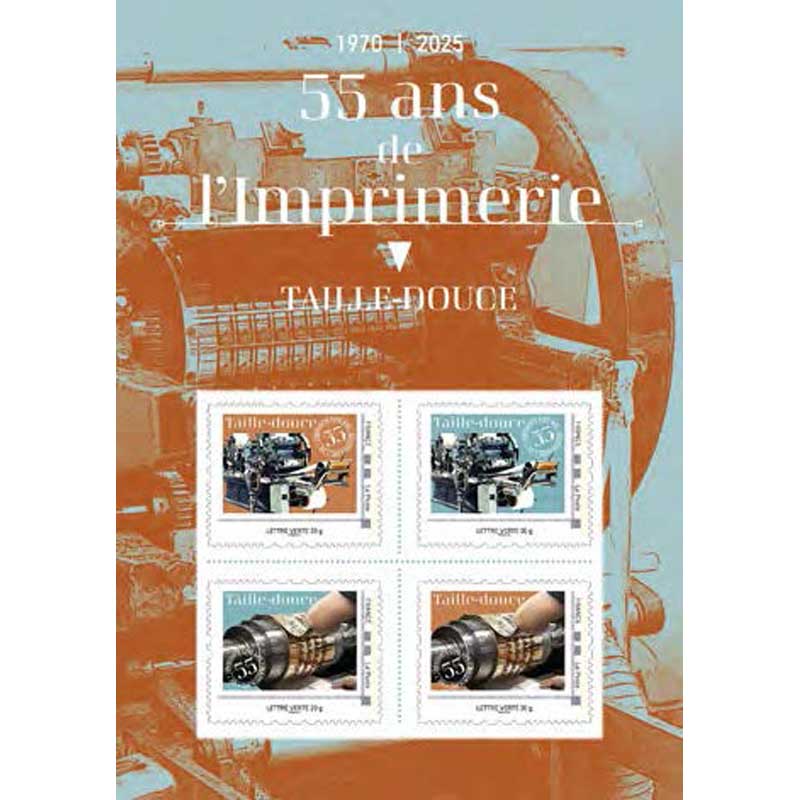 2025 55 ANS DE L’IMPRIMERIE 1970-2025 - TAILLE-DOUCE
