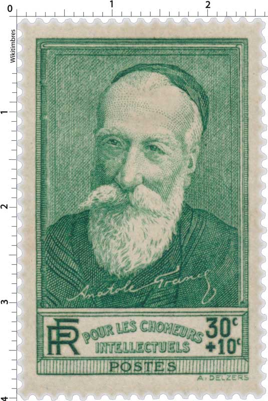 1937 POUR LES CHÔMEURS INTELLECTUELS Anatole France