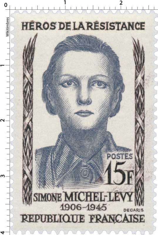 HÉROS DE LA RÉSISTANCE SIMONE MICHEL-LÉVY 1906-1945