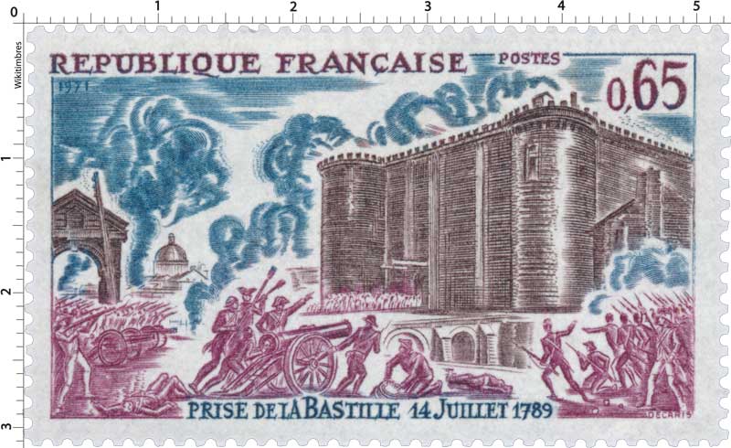 1971 PRISE DE LA BASTILLE 14 JUILLET 1789