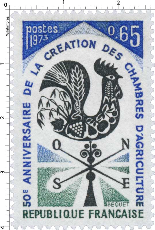 1973 50E ANNIVERSAIRE DE LA CRÉATION DES CHAMBRES D'AGRICULTURE