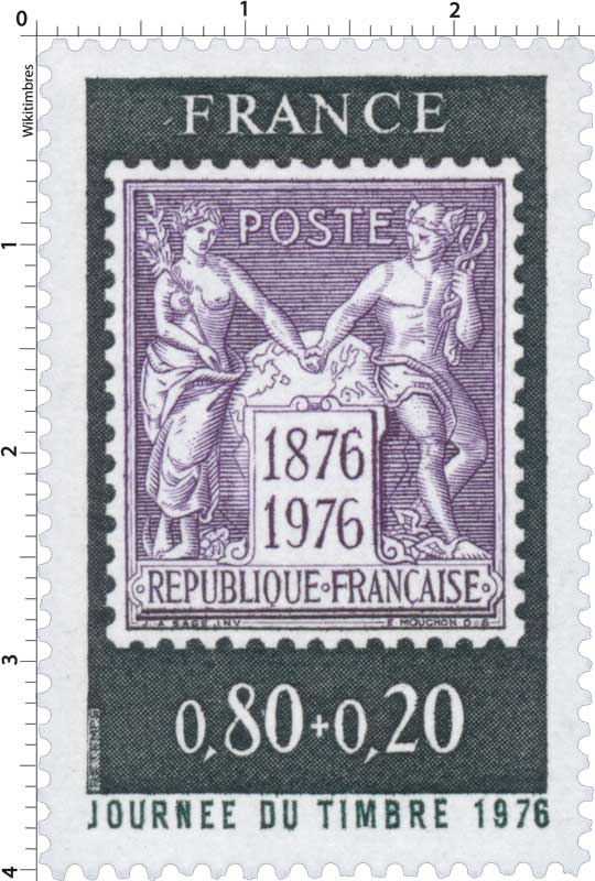 JOURNÉE DU TIMBRE 1976 1876-1976