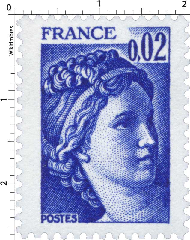 Sans légende particulière - type sabine de Gandon