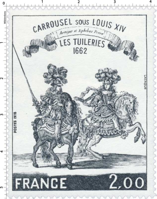 1978 CARROUSEL SOUS LOUIS XIV LES TUILERIES 1662