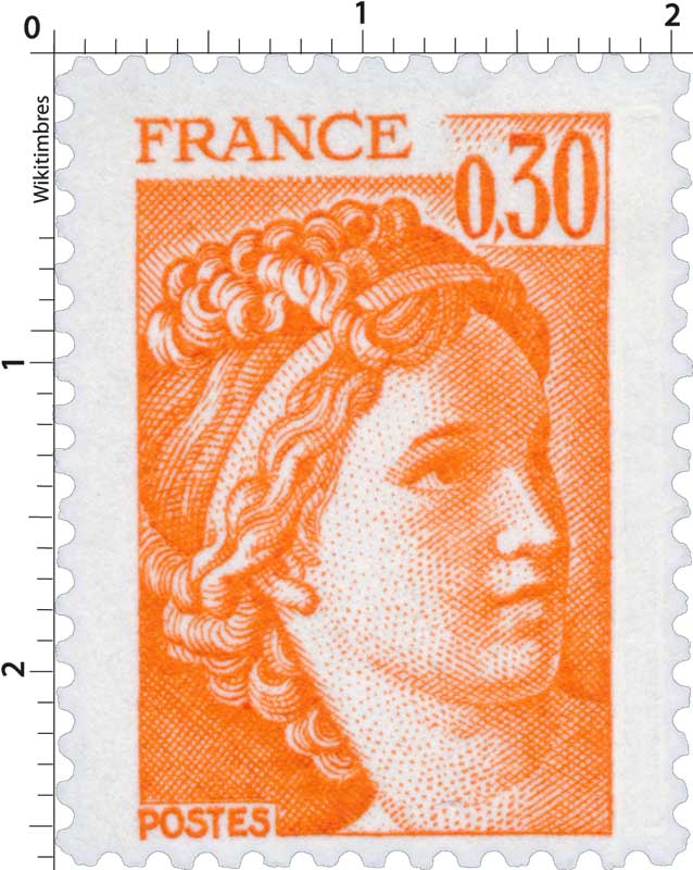 Sans légende particulière - type sabine de Gandon