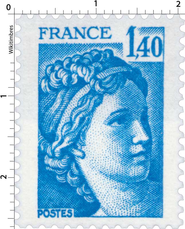 Sans légende particulière - type sabine de Gandon