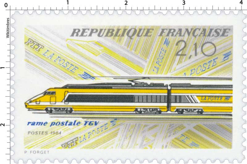 1984 rame postale TGV