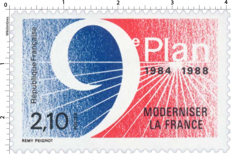 9e PLAN 1984-1988 MODERNISER LA FRANCE
