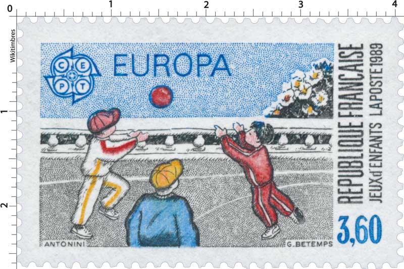 1989 EUROPA CEPT JEUX d'ENFANTS