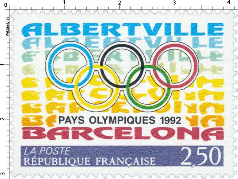 ALBERTVILLE PAYS OLYMPIQUES 1992 BARCELONA