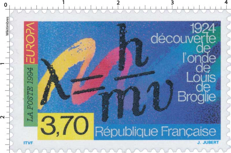 1994 EUROPA 1924 découverte de l'onde de Louis de Broglie
