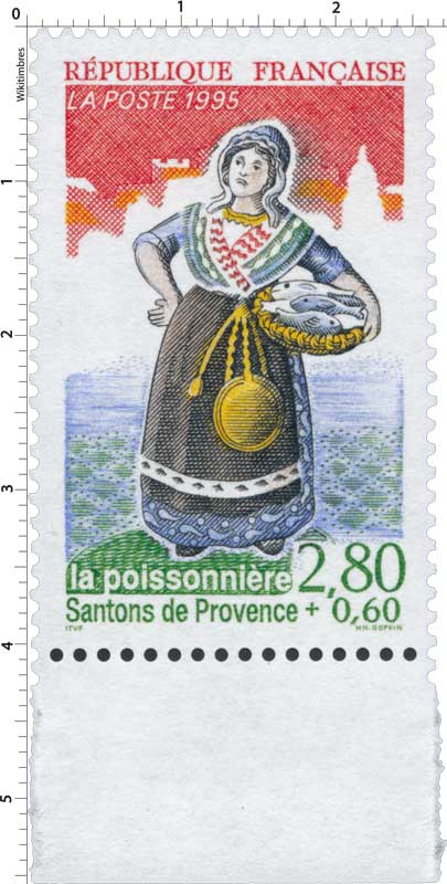 1995 Santons de Provence la poissonnière