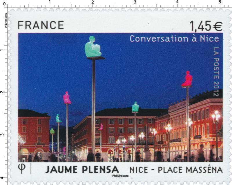 2012 Conversation à Nice JAUME PLENSA NICE PLACE MASSENA