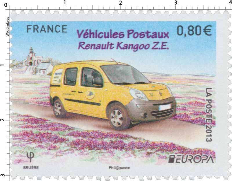 2013 Europa Véhicules Postaux  Renault Kangoo ZE
