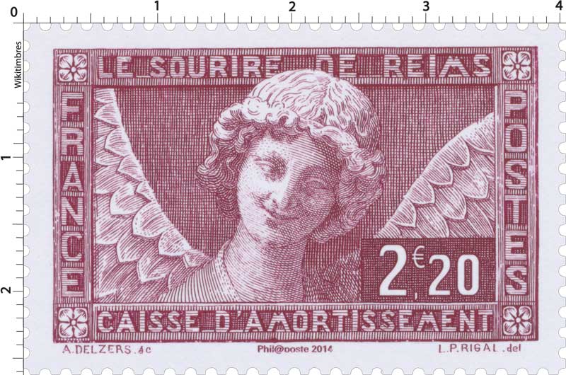 2014 Trésors de la Philatélie LE SOURIRE DE REIMS CAISSE D'AMORTISSEMENT