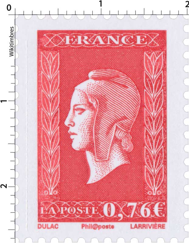 2015 Sans légende particulière - Type Marianne de Dulac