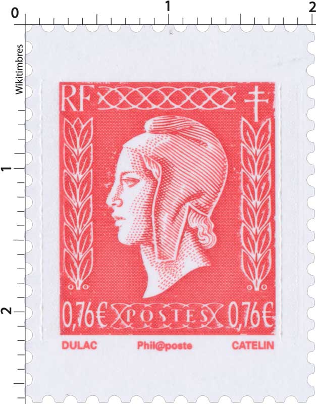 2015 Sans légende particulière - Type Marianne de Dulac