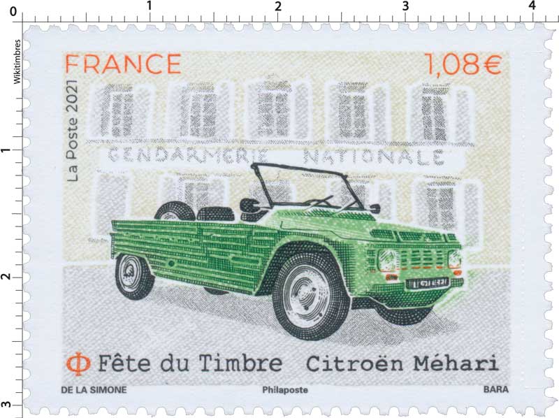 2021 Fête du timbre - Citroën Méhari