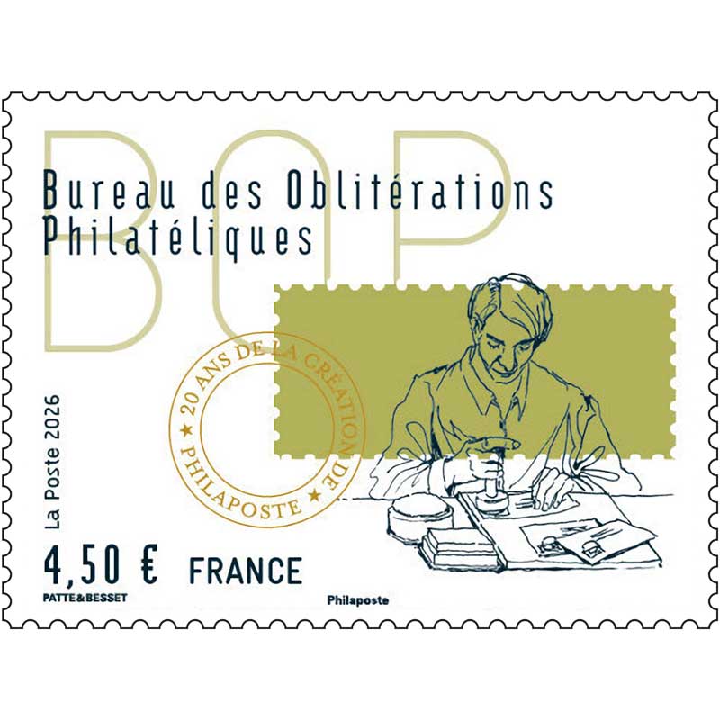 2026 20 ANS DE LA CRÉATION DE PHILAPOSTE - Bureau des oblitérations philatéliques