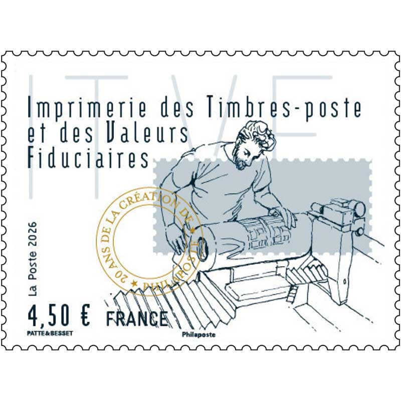 2026 20 ANS DE LA CRÉATION DE PHILAPOSTE - Imprimerie des Timbres-Poste et des Valeurs Fiduciaires